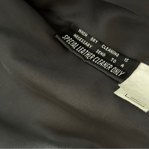 Wilson’s Leather Moto Biker Jacket Zippered Black Size M - Picture 6 of 7